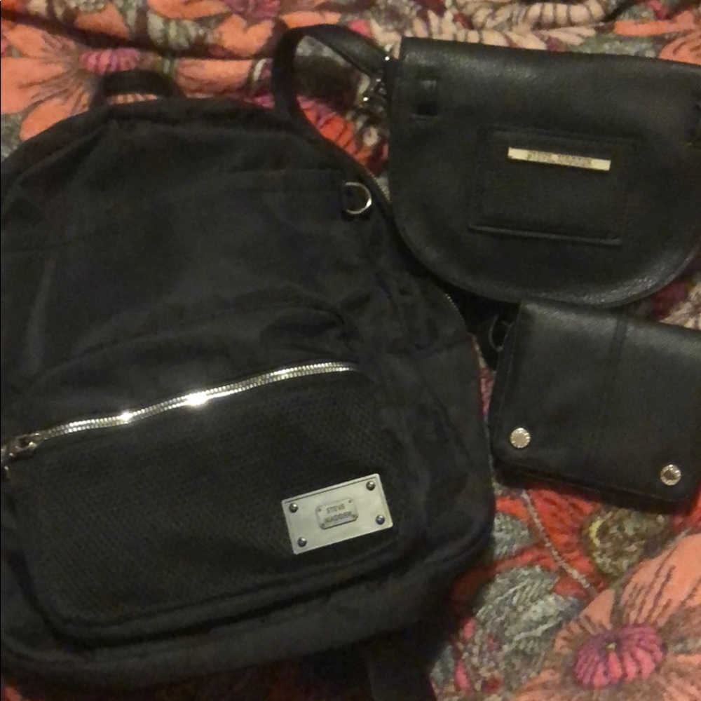 *SOLD*Steve Madden backpack and purse combo